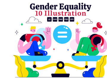 10 Gender Equality Illustration