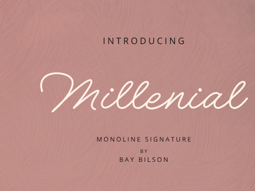 Millenial Script Font