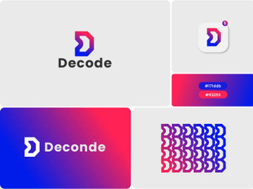 Letter d logo - lettemark logo - business logo - app logo