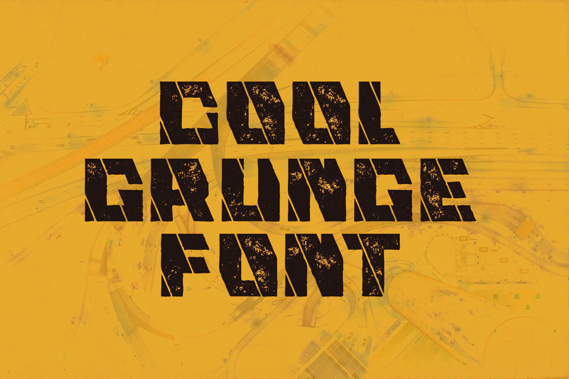 Mecha Grunge - 免费字体(Mecha Grunge - Free Font)插图4