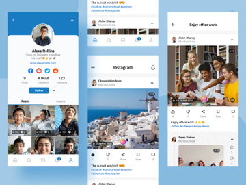 Social media mobile app.
