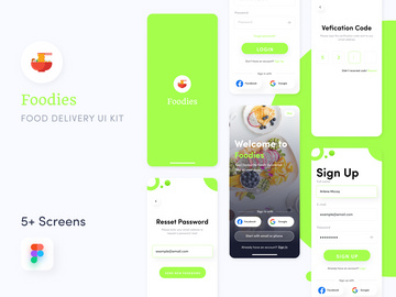 Foodie App On Boarding Screens