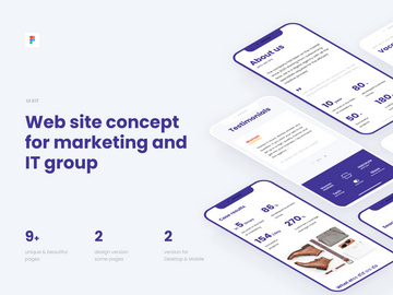 Web UI kit for Marketing or IT agency