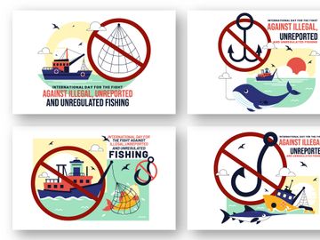 10 Illegal and Unregulated Fishing Illustration