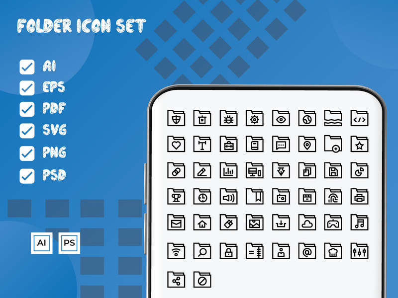 Folder Icon Set by Md Ahsan ~ EpicPxls