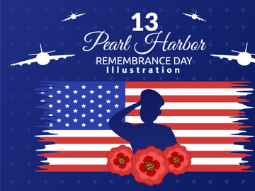 13 Pearl Harbor Remembrance Day Illustration