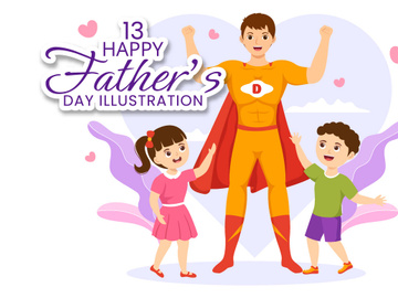 13 Happy Fathers Day Illustration