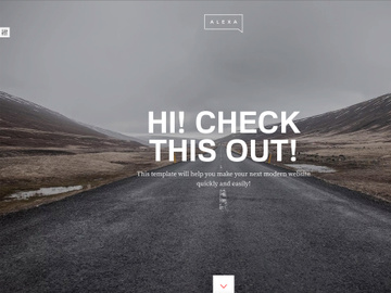 Creative Single Page Template