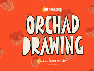 Orchad Drawing | Cutout Handwritten