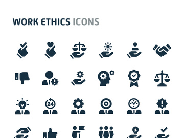 work ethics icons