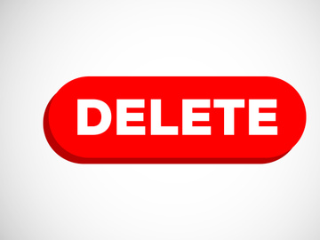 7 Pages Delete button trash can, bin symbol. Delete web icon vector illustration