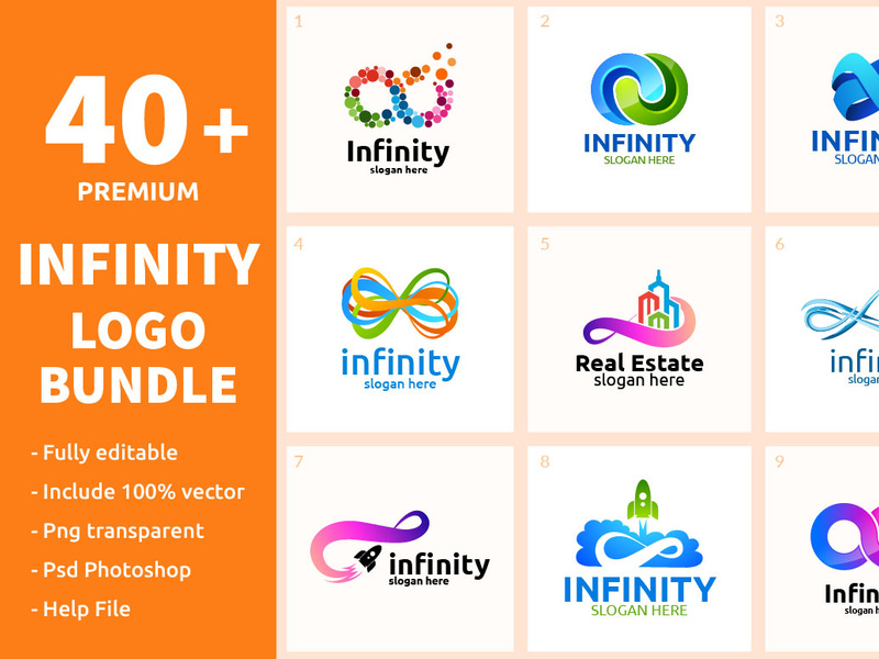 40+ Infinity Logo Bundle by denayuneep ~ EpicPxls