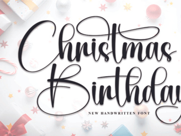 Christmas Birthday Font
