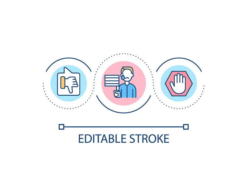 Avoid LGBT Discrimination Loop Concept Icon By Bsd Studio EpicPxls