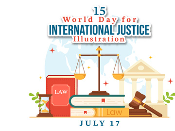15 World Day for International Justice Illustration