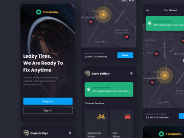 Tambalin - Tire Patch Book Mobile App UI Kit