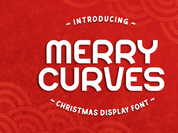 Merry Curves - Christmas Display Font