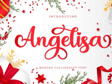 Angelisa modern calligraphy