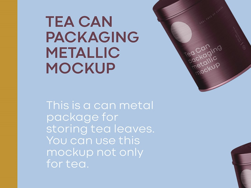 Download Tea Can Metallic Mockup Free By Minton Studio Epicpxls