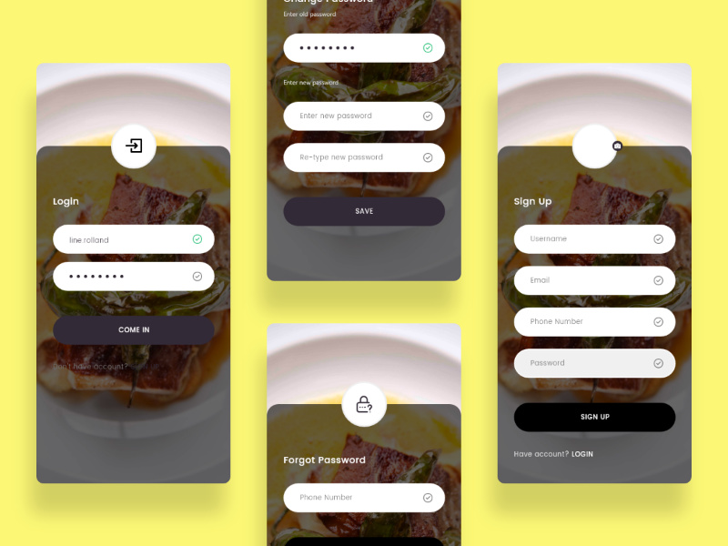 Entry screens concept by TuyenHT ~ EpicPxls