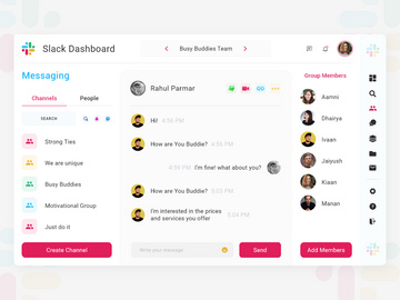 Slack Dashboard Design