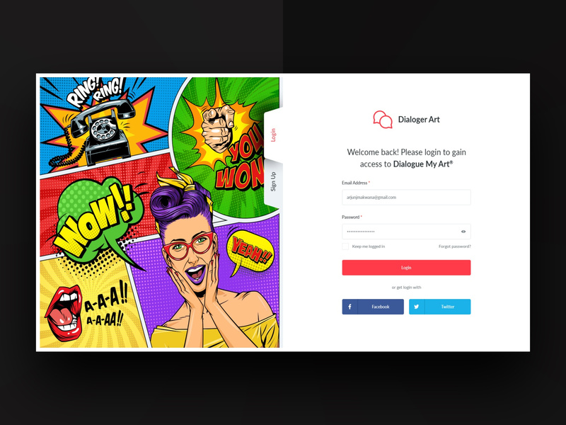 Login Page Template by ArjunMakwana ~ EpicPxls