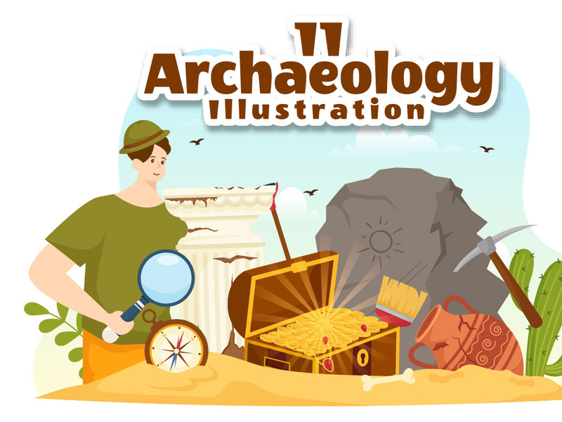 11 Archeology Vector Illustration by denayuneep ~ EpicPxls