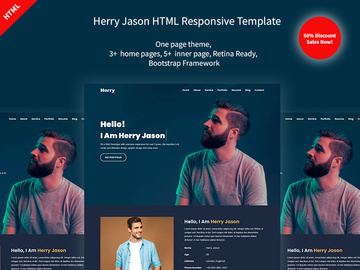 Herry Personal Portfolio Landing Page Template