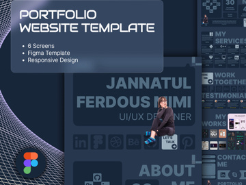 PERSONAL PORTFOLIO WEBSITE LANDING PAGE TEMPLATE DESIGN