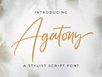 Agatony - Handwritten Font