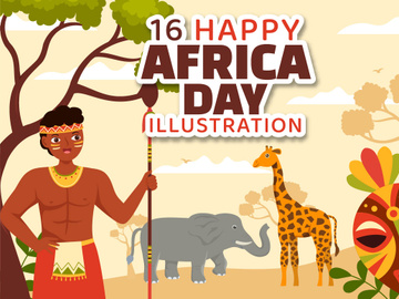 16 Happy Africa Day Illustration