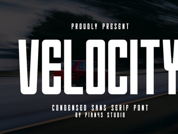 Velocity - Condensed Sans Serif