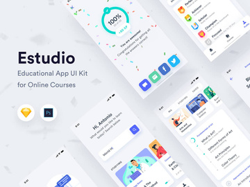 Online Course Education App Mobile Application UI Kit