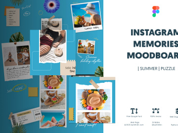 Instagram Memories Moodboard | Summer | Puzzle