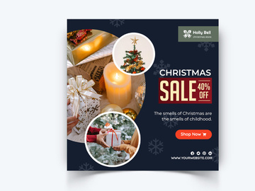 Christmas Sale Social Media Posts Template (EPS)