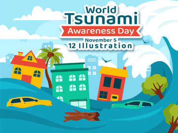 12 World Tsunami Awareness Day Illustration