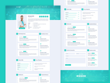 Personal resume PSD Template