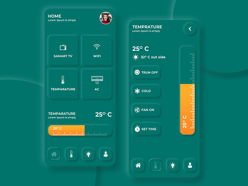 Free Neumorphism Smart Home UI Kit by Free UI Kits & PSD ~ EpicPxls