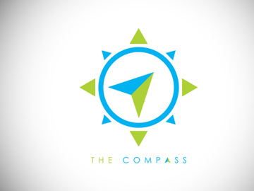 Creative Compass Concept Logo Design Template. Compass Logo sign and symbol. Coastal Logo. Compass icon