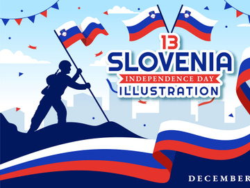 13 Slovenia Independence Day Illustration