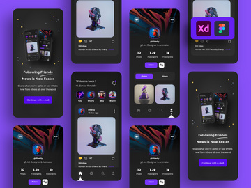Instagram Social Media App UI Kits