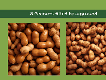 Peanuts filled background