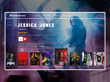 Movie Cinema Website Design