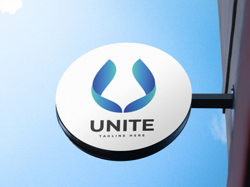 Letter U Initial logo