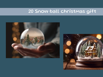 Snow ball christmas gift