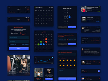 Gym App UI Kits