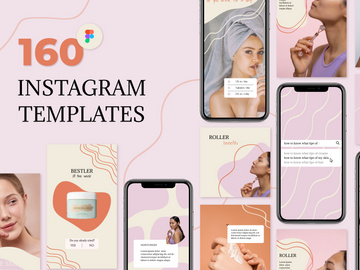 Instagram Beauty Blogger Template Canva Figma