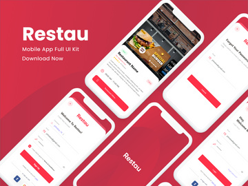 Restau Mobile App UI Kit