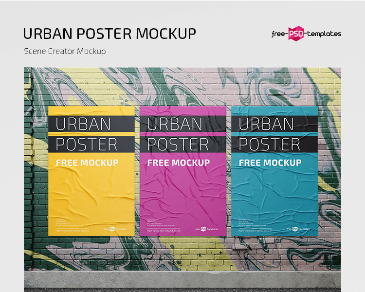 Download Free Urban Poster Mockup By Victor Niculici Epicpxls