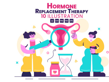 10 Hormone Replacement Therapy Illustration
